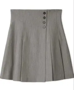 SNIDEL サイドプリーツスカショーパン グレー 0