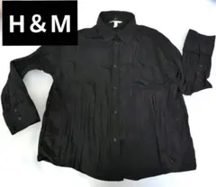 H&M シャツ　長袖シャツ 黒