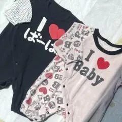 【2点まとめ売り】ロンパース／保育園着／50-70