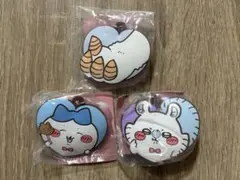ちいかわハートのラバーマスコット　ハチワレ あのこ モモンガ 3点セット