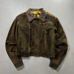 80s PELLE MODA イタリア製 スエードレザー トラッカージャケット
