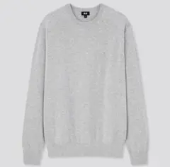 ウォッシャブルコットン　メリノクルーネックセーター