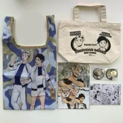ハイキュー　木兎光太郎　赤葦京治　バッグ　梟谷　缶バッジ　ポストカード　ファイル