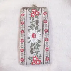 【最終値下げ】がま口ポーチ 花柄
