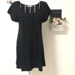 a.v.v standard トップス チュニック 黒 サイズ38　ランクBのサムネイル