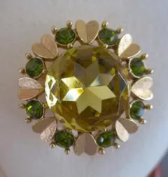 美品　AVON　ラインストーンの美しいブローチ＆ペンダントヘッド 1970年代