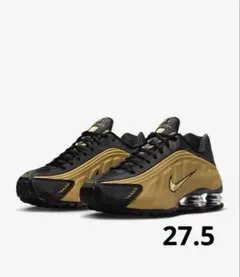 【新品】NIKI ショックス R4 メタリックゴールド ウィメンズ 27.5cm