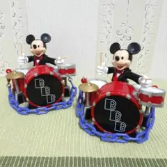 ディズニー　ビッグバンドビート　スナックケース　ミッキー　ドラム　ジャズ　お菓子