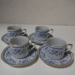 ナルミ　FINE CHINA M-350　ティーカップ＆ソーサー4客　最終値下げ