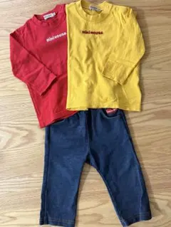 miki HOUSE 長袖カットソー 2枚セット 80