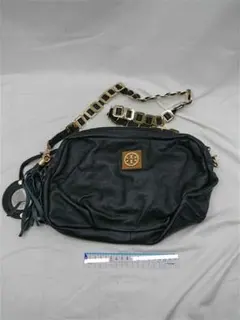 ■トリーバーチ レザー ショルダーバッグ ブラック系 レディース