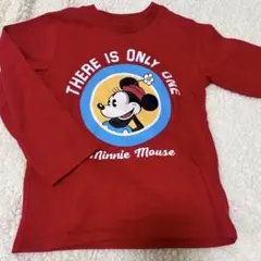 ミニーマウス　長袖カットソー　110
