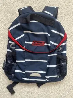 【キッズ新品】Coleman ネイビー ストライプ リュック　5Lのサムネイル