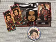 EXILE THE SECOND AKIRA ポーチ 千社札 カード 缶バッジ