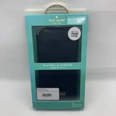 (か01)kate spade iPhone 8Plus7Plus手帳型ケース黒