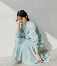 ロングシャツワンピース