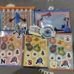 スンスン　スシロー　コラボ　ポーチ　シールセット