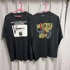 バスケットボールウェア 4点セット Tシャツ ハーフパンツ　L.XL