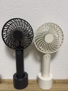 ニトリ　グレー　ホワイト　 ハンディファンのサムネイル
