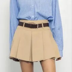 ANAP ベルト付きプリーツスカート