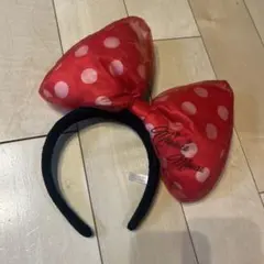 ミニーマウス リボンカチューシャ 赤