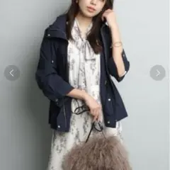JUSGLITTY 撥水ショートブルゾン ネイビー サイズ1のサムネイル