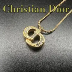 極美品✨　Dior　ネックレス　CD ロゴ　ラインストーン　希少　刻印　2471