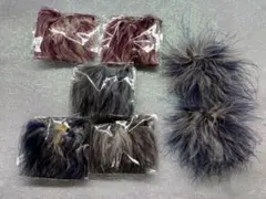 ファー　パーツ　アクセサリー　6セット　まとめ売り