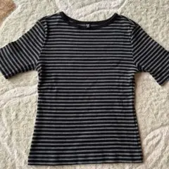 UNIQLO ストライプ 半袖Tシャツ Mサイズ