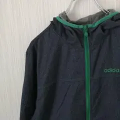 adidas　アディダス　ジャンパー　フルジップ　デニム風のサムネイル