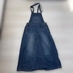 デニム サロペット ロング丈