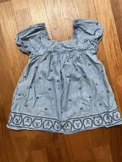 くま刺繍入りワンピースのサムネイル