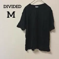 DIVIDED Ｈ＆Ｍ 【M】黒ブラック 半袖 Tシャツ トップス シンプル