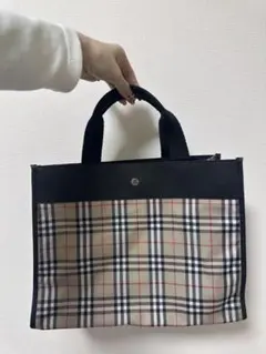 Burberry チェック柄 ハンドバッグ
