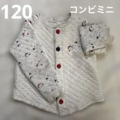 雪だるまプリント キルティングパジャマ　コンビミニ