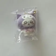 ちいかわ サンリオ シークレットフロッキーマスコットチャーム モモンガ×クロミ