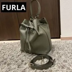 大人気！フルラ FURLA コスタンザ　オリーブグリーン　2way レザーバック