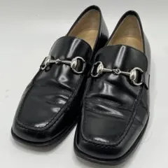 【美品】GUCCI ホースビットローファー シルバー 黒 35C 22.5cm