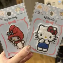 マイメロディ・ハローキティ ワッペン　シール