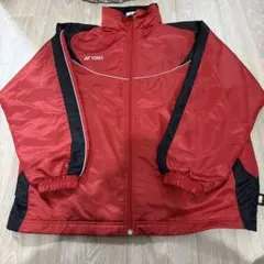 YONEX フード付きウォームアップウェア M レッド