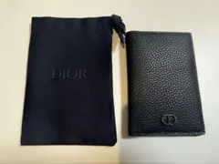 Dior ブラック レザー カードケース
