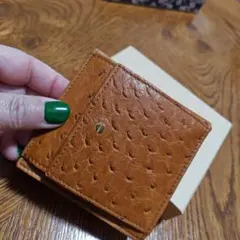 BORBONESE オーストリッチミニ財布　新品未使用　イタリア製のサムネイル