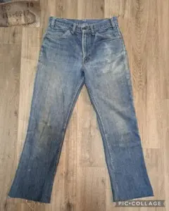 ボタン裏8【70s】 Levi's 646 flare denim pants