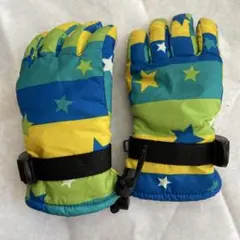 カラフルな星柄　キッズ手袋　110センチ