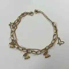 蝶 ゴールド ブレスレット