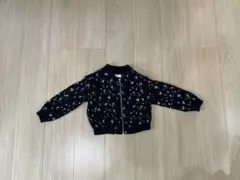 花柄ブラック長袖ジャケット