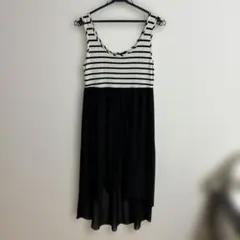 【新品未使用】moussy ストライプ柄ノースリーブワンピースsize freeのサムネイル
