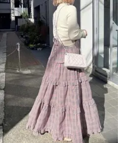 wcloset Alleyフリルティアードキャミワンピースのサムネイル