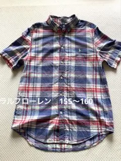 Ralph Lauren チェック柄 半袖シャツ L/14-16