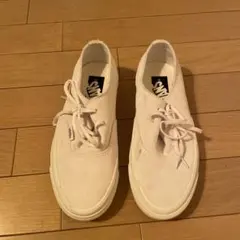 VANS スニーカー ホワイト スエード ローカット